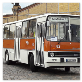 Sonderfahrt mit dem Ikarus 260 der Chemnitzer Vereinsfreunde