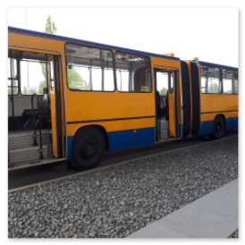 IKARUS 280.02 (Wagen 208) auf Sonderfahrt im Leipziger Norden