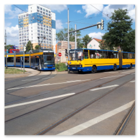 IKARUS 280.02 (Wagen 208) auf Sonderfahrt im Leipziger Norden