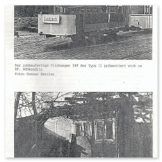 Unser erstes Vereinsmagazin „Der Niederflurwagen“ 1992 - Einblicke